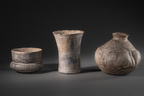 Three vessels, Early Ceramic Period, ca. 500 BC - 600 AD, Argentina, Catamarca Province, Condorhuasi, ID: 3053057 - 2/4