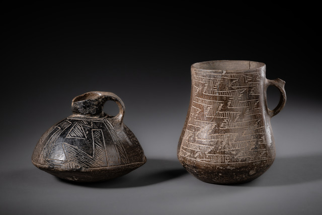 Two vessels, Early Ceramic Period, ca. 500 BC – 600 AD, Argentina, Catamarca Province, Ciénaga, ID: 3053059