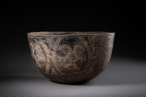 Grande coupe, env. 600 - 1000 apr. J.-C., Argentine, Province de Catamarca, Aguada, Taille: H: 11 cm, D: 20 cm (H: 4.3 inch, D: 7.9 inch), ID: 3053061 - 2/8