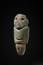 Idol, 300 - 100 BC, Mexico, Guerrero, Mezcala, Size: H: 12 cm (H: 4.7 inch), ID: 3053064 - 2/3