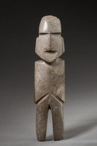 Idol, ca. 500 - 200 v.Chr., Mexiko, Mezcala, Größe: H: 19,8 cm (H: 7.8 inch), ID: 3053023 - 4/4