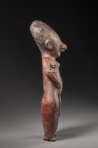 Standing female figure, Protoclassic, ca. 100 BC - 250 AD, Mexico, Nayarit, Chinesco, Size: H: 34 cm (H: 13.4 inch), ID: 3053045 - 2/6