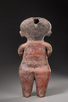 Standing female figure, Protoclassic, ca. 100 BC - 250 AD, Mexico, Nayarit, Chinesco, Size: H: 34 cm (H: 13.4 inch), ID: 3053045 - 4/6