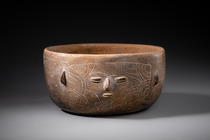 Schale mit anthropomorphem Gesicht, vorklassische Periode,  250 v.Chr.-250 n. Chr., Mexiko, Maya, Größe: D: 17,2 cm (D: 6.8 inch), ID: 3052930 - 4/6