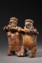 Couple, Protoclassic, ca. 100 BC - 250 AD, Mexico, Jalisco, Size: M: 20,8 cm x 21,4 cm (M: 8.2 inch x 8.4 inch), ID: 3053067 - 3/6