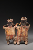 Couple, Protoclassic, ca. 100 BC - 250 AD, Mexico, Jalisco, Size: M: 20,8 cm x 21,4 cm (M: 8.2 inch x 8.4 inch), ID: 3053067 - 5/6