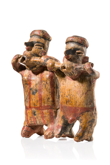 Paar, Protoklassik, ca. 100 v.Chr. - 250 n.Chr, Mexiko, Jalisco, Größe: M: 20,8 cm x 21,4 cm (M: 8.2 inch x 8.4 inch), ID: 3053067