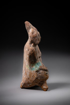 Paar, Späte Klassische Periode, 600 - 900 n.Chr., Mexiko, Jaina, Größe: H: 13 cm (H: 5.1 inch), ID: 3052990 - 3/6
