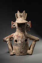 Brûle-parfum "xantil", période postclassique tardive, vers 1200–1521 apr. J.-C., Mexique, Mixteca-Puebla, Taille: H: 41 cm (H: 16.1 inch), ID: 3053089 - 4/5