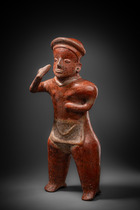 Stehende männliche Figur, Protoklassik, ca. 100 v.Chr. - 250 n.Chr., Mexiko, Jalisco, Größe: H: 53,5 cm (H: 21.1 inch), ID: 3053090 - 2/5