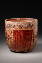 Vase, Late Classic, ca. 600 - 900 AD, Mexico, Maya, Size: H: 17 cm, D: 17,3 cm (H: 6.7 inch, D: 6.8 inch), ID: 3053094 - 3/6