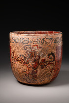 Vase, Late Classic, ca. 600 - 900 AD, Mexico, Maya, Size: H: 17 cm, D: 17,3 cm (H: 6.7 inch, D: 6.8 inch), ID: 3053094 - 6/6