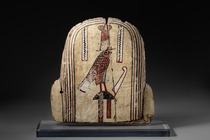 Back panel from a sarcophagus, Late Period into early Ptolemaic, ca. 4th - 3rd century BC, Egypt, Size: H: 49 cm B: 35 cm - 48 cm (H: 19.3 inch B: 13.8 inch - 18.9 inch), ID: 3053098 - 3/3