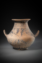 Large two-handled vase, Late Italo-Corinthian, ca. 600 BC, Italo-Corinthian, Size: H: 25 cm (H: 9.8 inch), ID: 3053099 - 4/6