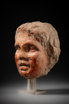 Tête de jeune homme, période classique à hellénistique précoce, env. 5e - 4e siècle av. J.-C., Grec, Taille: H: 18 cm (H: 7.1 inch), ID: 3053100 - 2/5