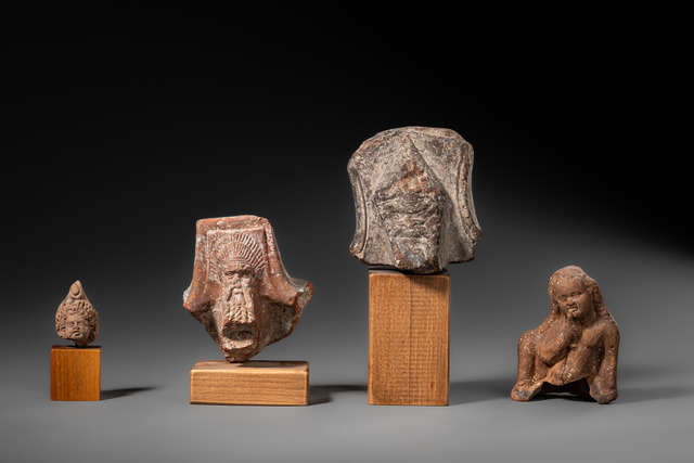 Vier figurale Fragmente, ca. 300 - 200 v.Chr., Griechisch / Hellenistisch, ID: 3053104