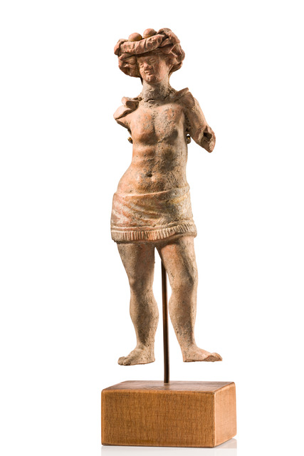 Fragmentierte anthropomorphe Figur, 4. - 2. Jh. v.Chr., Griechisch / Hellenistisch, Tanagra / Böotien, Größe: H: 17,2 cm (H: 6.8 inch), ID: 3053607