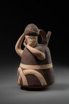 Anthropomorphic vessel, ca. 200 - 600 AD, Peru, Nazca, Size: H: 21 cm (H: 8.3 inch), ID: 3053122 - 2/6