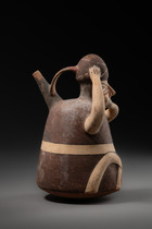 Anthropomorphic vessel, ca. 200 - 600 AD, Peru, Nazca, Size: H: 21 cm (H: 8.3 inch), ID: 3053122 - 3/6