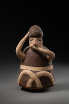 Anthropomorphic vessel, ca. 200 - 600 AD, Peru, Nazca, Size: H: 21 cm (H: 8.3 inch), ID: 3053122 - 6/6