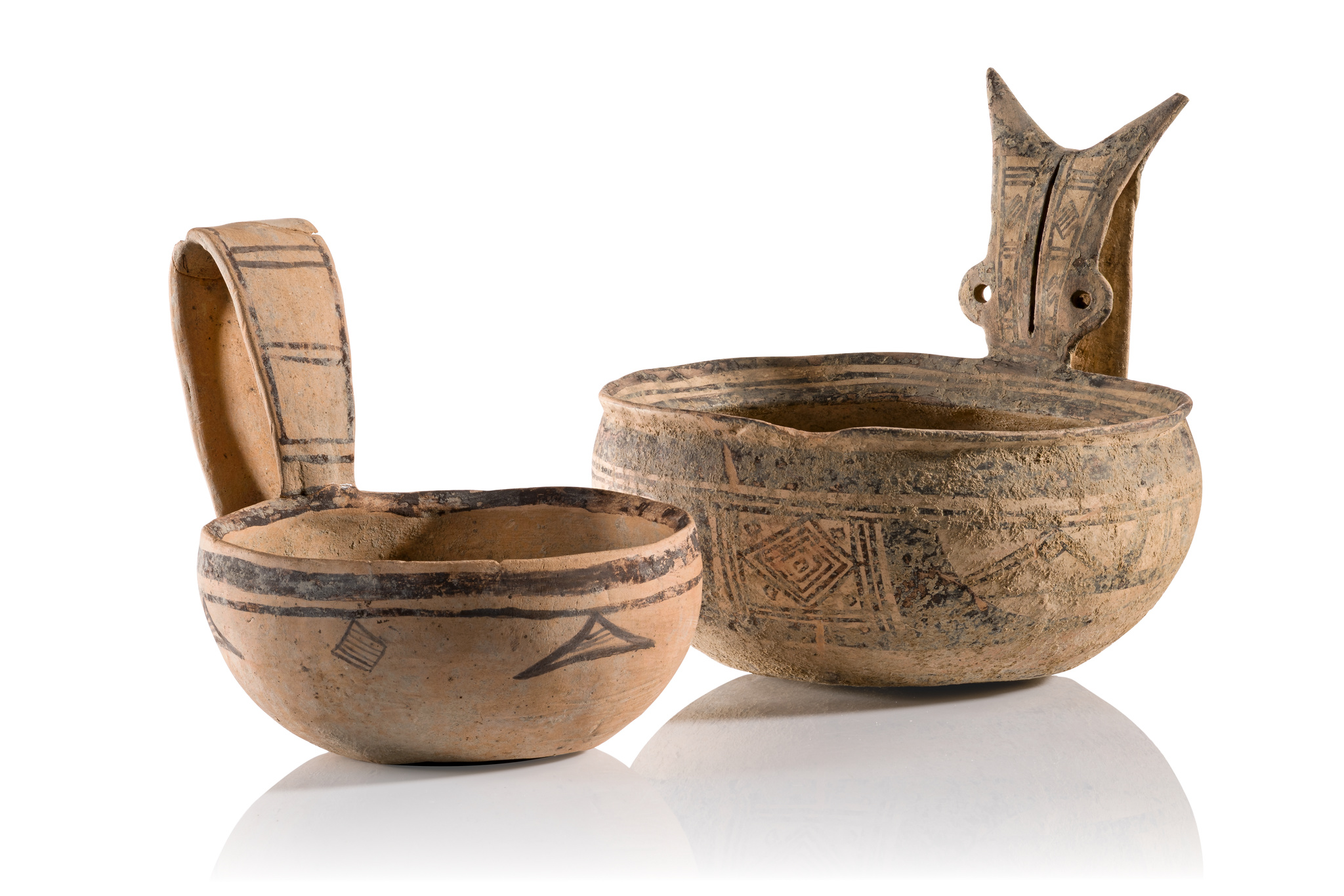 Two Daunian kyathoi, ca. 5th - 4th century BC, Southern Italy, Apulia, Daunian culture, ID: 3053275