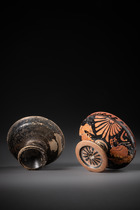 Lekanis apulienne à figures rouges, 350 av. J.-C., Italie du Sud, Pouilles, Taille: H: 9,5 cm (H: 3.7 inch), ID: 3053274 - 2/7