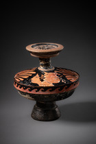 Lekanis apulienne à figures rouges, 350 av. J.-C., Italie du Sud, Pouilles, Taille: H: 9,5 cm (H: 3.7 inch), ID: 3053274 - 4/7