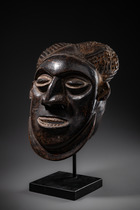 Male mask, Cameroon Grassfields, Bamileke, Size: H: 34 cm (H: 13.4 inch), ID: 3053124 - 2/4