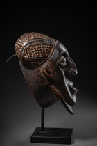 Male mask, Cameroon Grassfields, Bamileke, Size: H: 34 cm (H: 13.4 inch), ID: 3053124 - 3/4