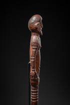Anthropomorphic comb, Papua New Guinea - Lake Sentani, Size: H: 31 cm (H: 12.2 inch), ID: 3053155 - 3/5