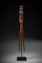 Anthropomorphic comb, Papua New Guinea - Lake Sentani, Size: H: 31 cm (H: 12.2 inch), ID: 3053155 - 5/5
