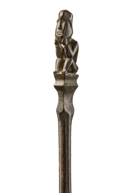Measuring stick "tun-tun", Indonesia - Borneo, Dayak, Size: H: 54 cm (H: 21.3 inch), ID: 3053128