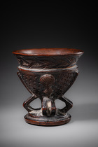 Palm wine cup, D. R. Congo, Kuba, Size: H: 12,5 cm (H: 4.9 inch), ID: 3053114 - 7/7