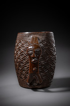 Drinking cup for palm wine, D. R. Congo, Kuba, Size: H: 14 cm (H: 5.5 inch), ID: 3053113 - 4/7
