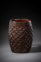 Drinking cup for palm wine, D. R. Congo, Kuba, Size: H: 14 cm (H: 5.5 inch), ID: 3053113 - 5/7