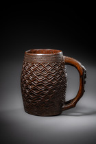Drinking cup for palm wine, D. R. Congo, Kuba, Size: H: 14 cm (H: 5.5 inch), ID: 3053113 - 7/7