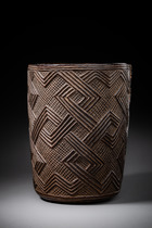 Handled cup for palm wine, D. R. Congo, Kuba, Size: H: 16 cm (H: 6.3 inch), ID: 3053115 - 4/6