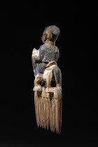 Peigne avec figure de cavalier, Nigéria, Yoruba, Taille: H: 14,5 cm (H: 5.7 inch), ID: 3053116 - 4/5
