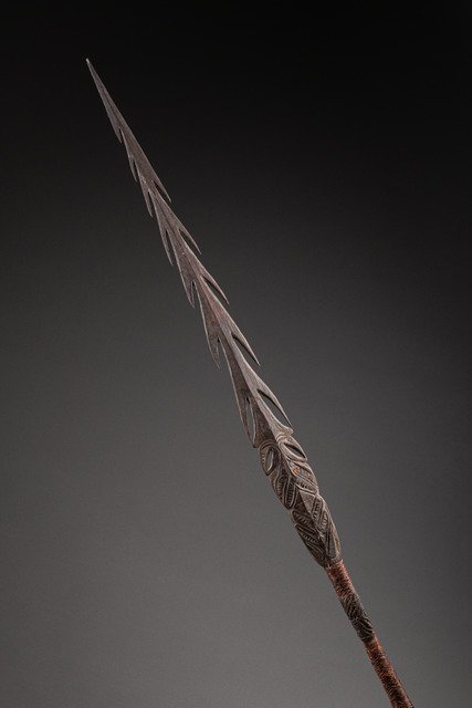 Zeremonieller Fischspeer, Papua-Neuguinea - Sepik, Größe: H: 237 cm (H: 93.3 inch), ID: 3053612