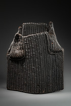 Breastplate "ting", Papua New Guinea - Highlands, Eipomek, Size: H: 46,5 cm (back) 39 cm (front piece) (H: 18.3 inch (back) 15.4 inch (front piece)), ID: 3053174 - 4/4