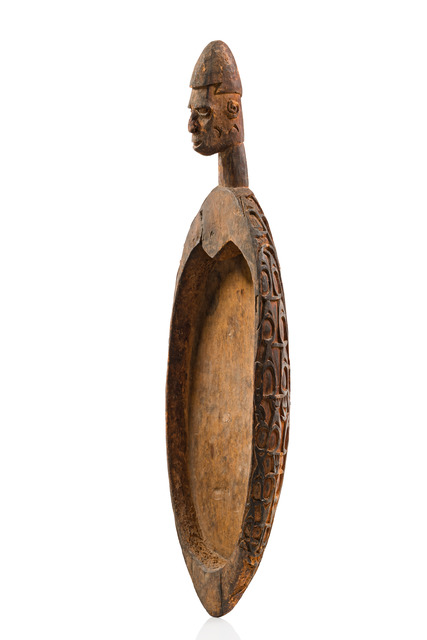 Food bowl, West New Guinea / West Papua (Irian Jaya), Central Asmat, Size: L: 90 cm (L: 35.4 inch), ID: 3053173