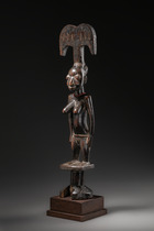 Dance wand "oshe shango", Nigeria, Yoruba, Igbomina, Oro District, Village Ijomi, Size: H: 53 cm (H: 20.9 inch), ID: 3053119 - 6/8