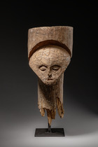 Male female janus head, D. R. Congo, Luba, Size: H: 43,5 cm (H: 17.1 inch), ID: 3053130 - 5/5