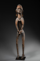 Male ancestor figure "kawe", West New Guinea / West Papua (Irian Jaya), Asmat, Size: H: 105 cm (H: 41.3 inch), ID: 3053131 - 5/6