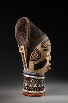 Head sculpture of the "dyo" snake cult, D. R. Congo, Kuyu, Size: H: 41 cm (H: 16.1 inch), ID: 3053133 - 2/6