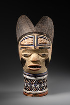 Head sculpture of the "dyo" snake cult, D. R. Congo, Kuyu, Size: H: 41 cm (H: 16.1 inch), ID: 3053133 - 3/6