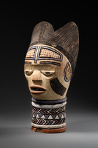 Head sculpture of the "dyo" snake cult, D. R. Congo, Kuyu, Size: H: 41 cm (H: 16.1 inch), ID: 3053133 - 4/6