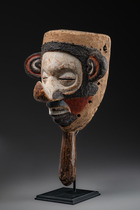 Masque "ndeemba", R. D. Congo, Yaka, Taille: H: 29 cm (H: 11.4 inch), ID: 3053182 - 2/5