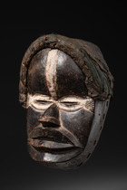 Anthropomorphic mask, Côte d'Ivoire, Dan, Size: H: 25,5 cm (H: 10.0 inch), ID: 3053150 - 2/5