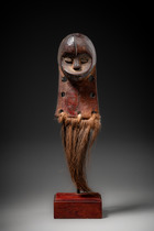 Masque de bras "eyema-e-ya-minkun", Gabon, Fang, Taille: H: 12 cm (H: 4.7 inch), ID: 3053184 - 3/5